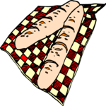 Bread - French (2) Clip Art