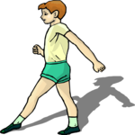 Boy Walking 6 Clip Art