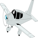 Prop Plane 02 Clip Art