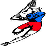 Field Hockey - Player 12 Clip Art
