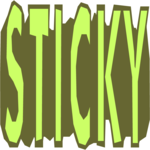 Sticky Clip Art