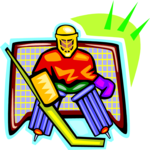 Ice Hockey - Goalie 7 Clip Art