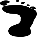 Footprint - Right 2 Clip Art