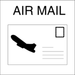 Air Mail Sign Clip Art