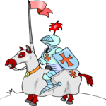 Knight on Horse 6 Clip Art