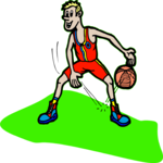 Basketball Player 43 Clip Art