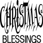 Christmas Blessings Clip Art