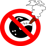 Bowling Ball - No Smoking Clip Art