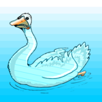 Swan - Scared Clip Art