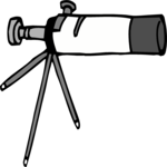 Telescope 06 Clip Art