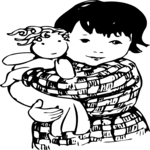 People, Girl Holding Doll 3