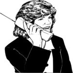 Woman with Cellular Phone