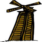 Windmill 07 Clip Art