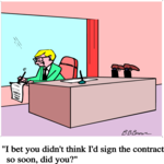 Signing Contract Clip Art