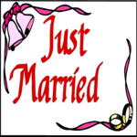 Just Married 1 Clip Art