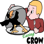 Eating Crow Clip Art