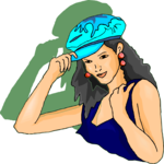 Woman Wearing Hat 09