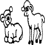 Lambs 2 Clip Art