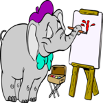 Elephant - Artist Clip Art