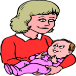 Mother & Infant 4 Clip Art