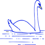 Swan 11 Clip Art