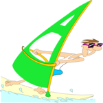Windsurfing 02 Clip Art