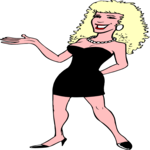 Woman - Dressed Up 1 Clip Art