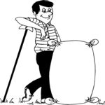 Man with Fertilizer 1 Clip Art