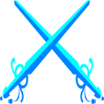 Swords - Crossed 1 Clip Art