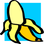 Banana - Peeled 1 Clip Art