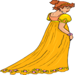 Woman in Evening Gown 14 Clip Art