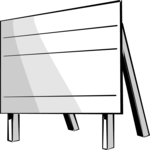 Sign Stand Clip Art
