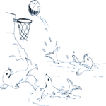 Seals Playing Basketball Clip Art