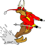 Reindeer Skiing 7