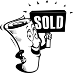 Newspaper with Sold Sign