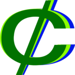 Cent Symbol 5 Clip Art