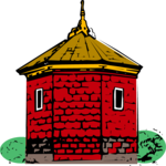 Brick Building Clip Art