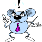 Mouse - Angry Clip Art