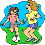 Soccer Players 2 Clip Art