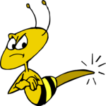 Bee - Angry Clip Art