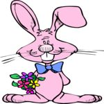 Bunny with Flowers