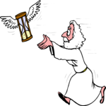 Father Time Running Clip Art