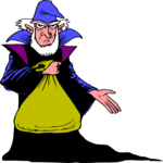 Wizard with Bag