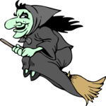 Witch Flying 31 Clip Art