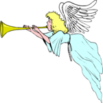 Angel Blowing Horn