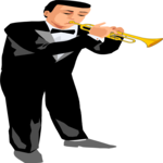 Trumpet Player 16 Clip Art