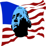 Washington & Flag Clip Art