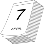 Desk Calendar 02 Clip Art