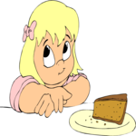Girl & Cake Slice 1