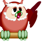 Owl with Glasses Clip Art